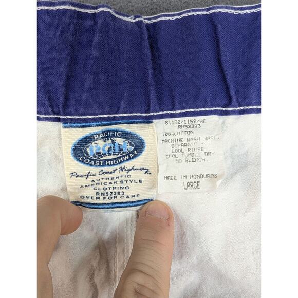Pacific Coast Highway Shorts Men White Size Large Vintage - Picture 7 of 9